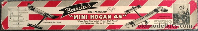 Berkeley Mini-Hogan 45 - For R/C or Free Flight plastic model kit